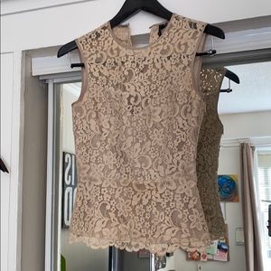 Lace beige top